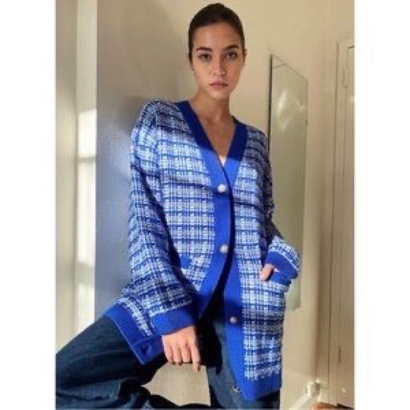 Babaton Lacer Cardigan Blue (Rare) - Picture 6 of 6
